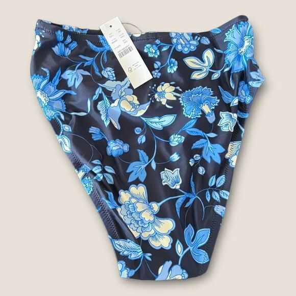 Blue floral bikini bottom size XXS , NWT - Picture 4 of 7